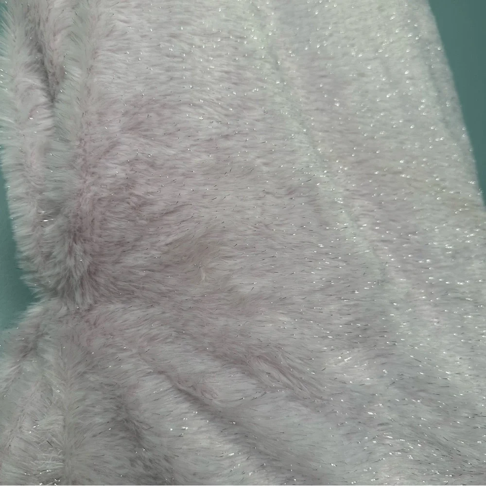 CUPCAKES & CASHMERE THROW‎ SPARKLE BUNNY LILAC FAUX FUR BLANKET